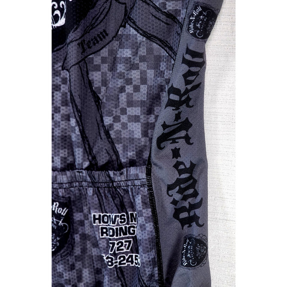 Louis Garneau Ride-N-Roll Cyclery Racing Team Cycling Jersey Vintage Full Zip M - Picture 13 of 13